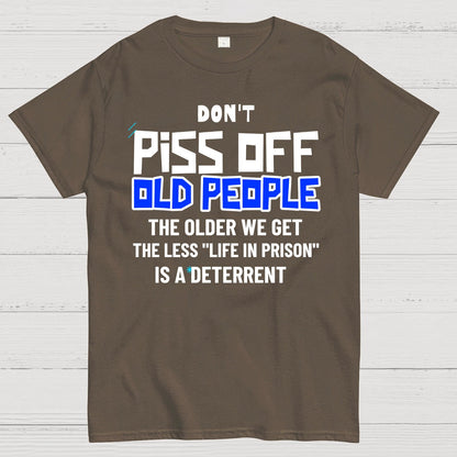 Don't Piss Off Old People Geek T-Shirt