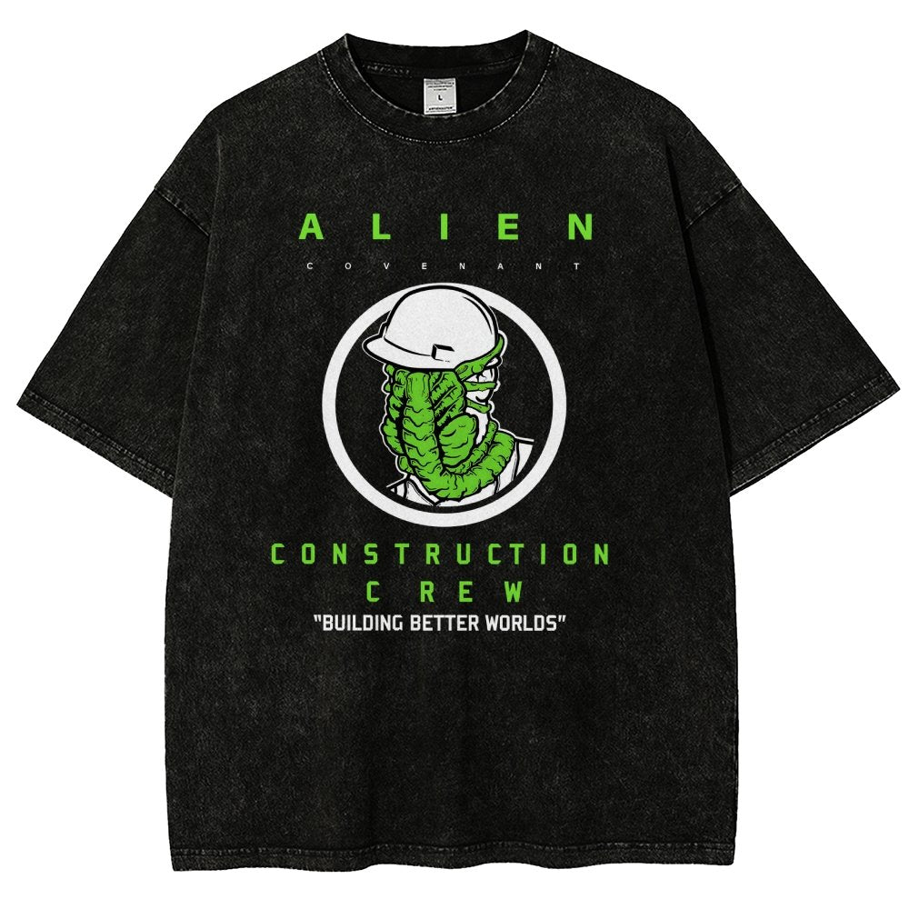 Mystery Construction Company Vintage Distressed T-shirt