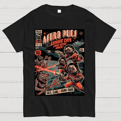 Astro Pugs Geek T-Shirt