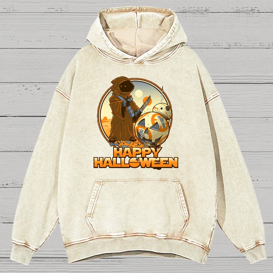 Happy Halloween Vintage Distressed Hoodie