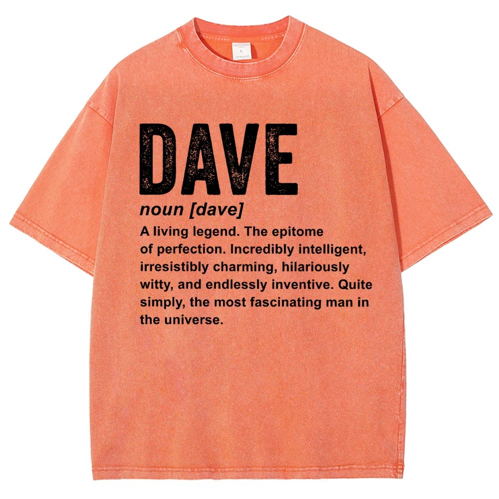 Dave Definition  Funny Dave Vintage Distressed T-shirt