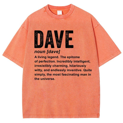 Dave Definition  Funny Dave Vintage Distressed T-shirt