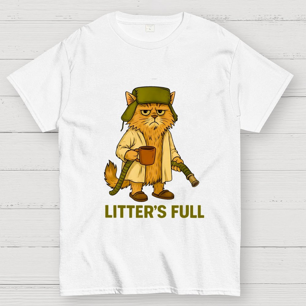 Litter’s Full Cat Geek T-Shirt