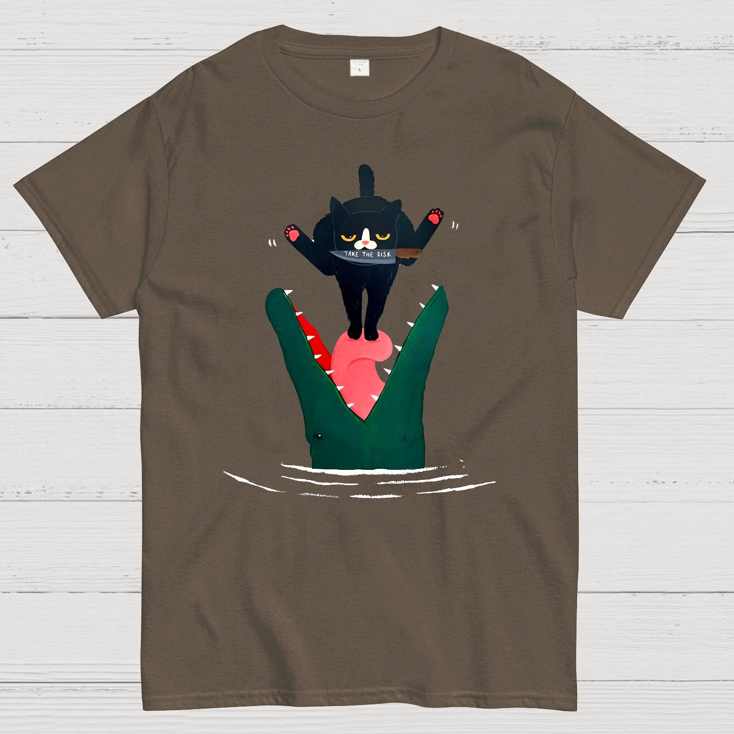 Funny Black Cat Geek T-Shirt