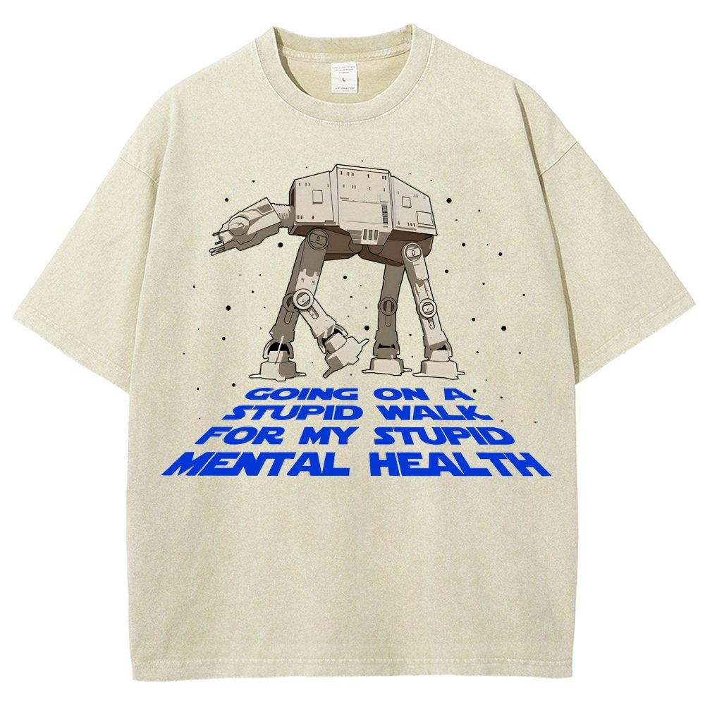 Galactic Wander Vintage Distressed T-shirt