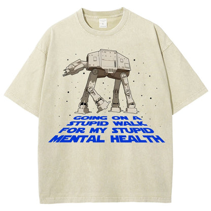 Galactic Wander Vintage Distressed T-shirt