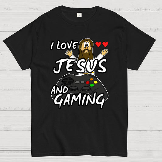 I Love Jesus And Gaming Geek T-Shirt