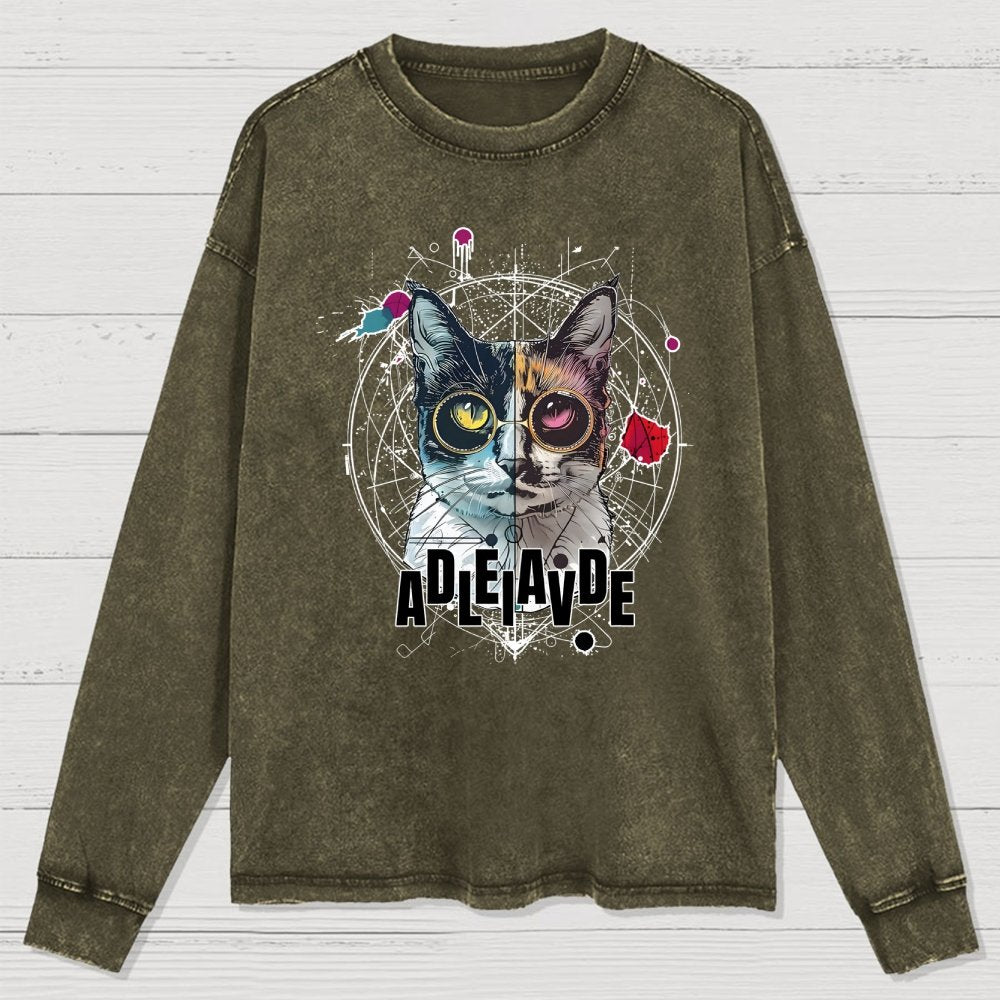 Schrödinger's Cat Washed Long Sleeve Tee