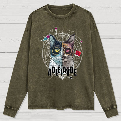 Schrödinger's Cat Washed Long Sleeve Tee