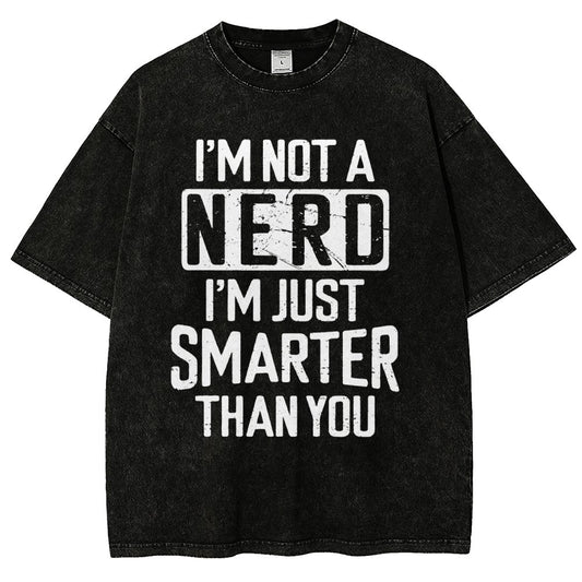 Funny Nerd T-shirt Smart person Vintage Distressed T-shirt