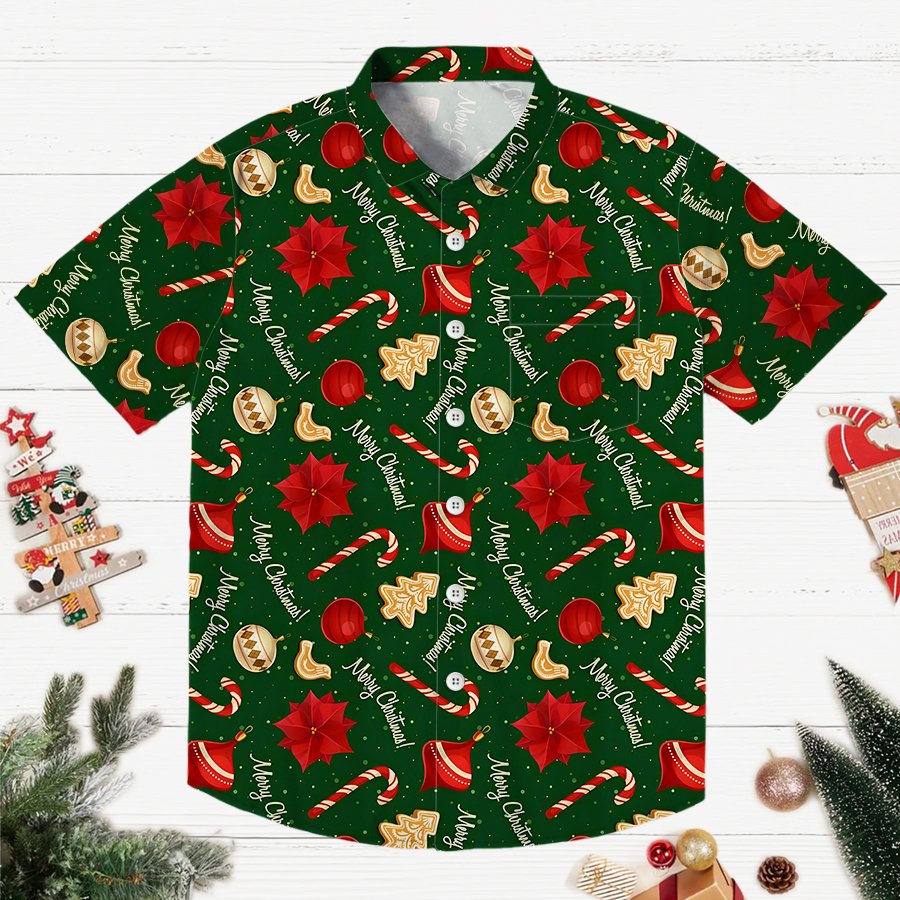 Merry Christmas Print Geeky Shirt