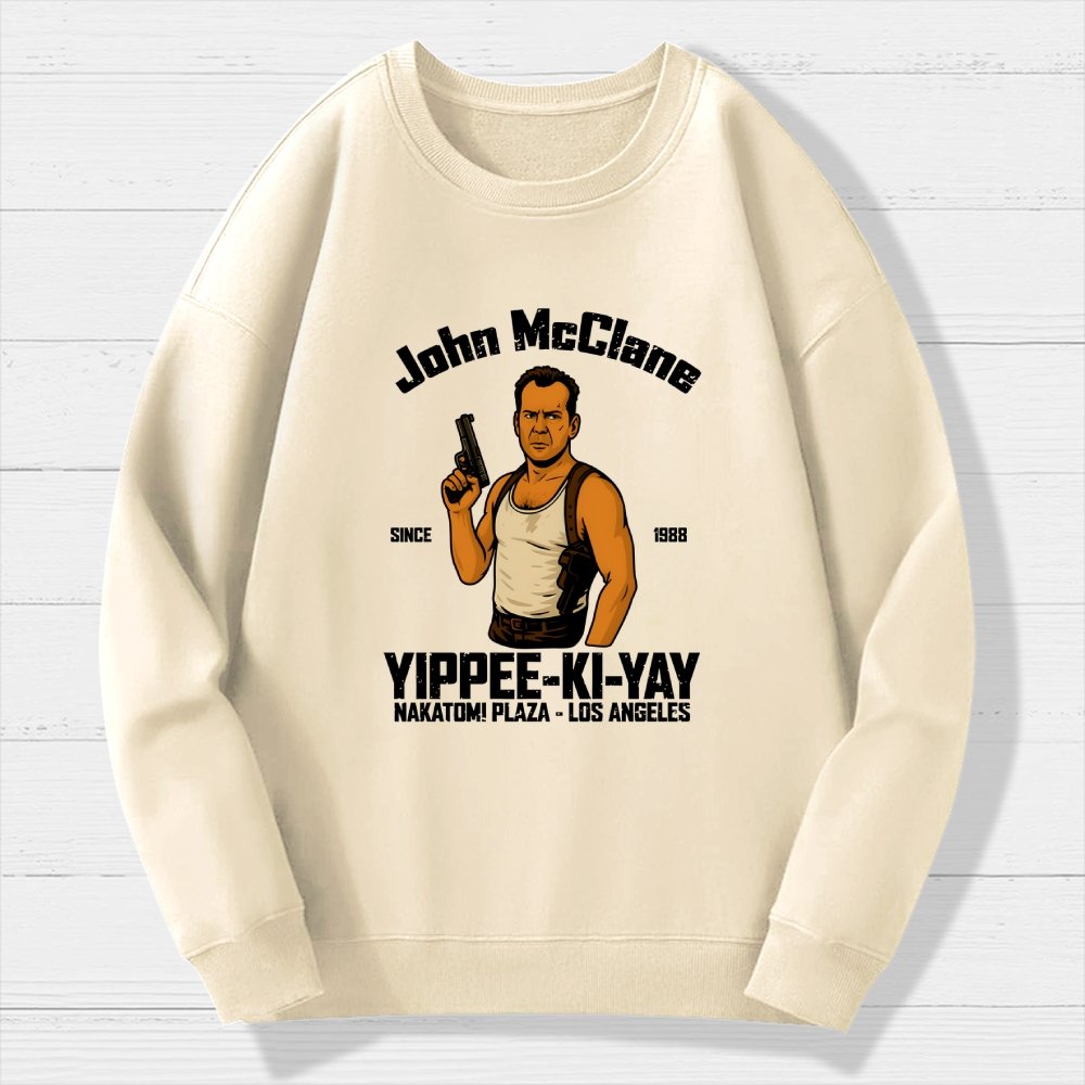 Yippee Ki Yay Geek Cotton Sweatshirt