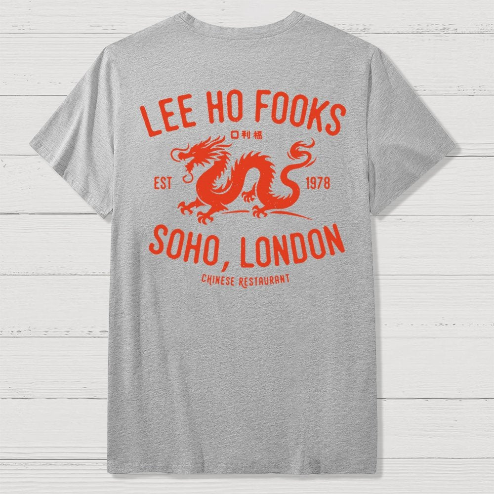 Lee Ho Fooks Vintage Resto Front And Back Printing Geek T-Shirt