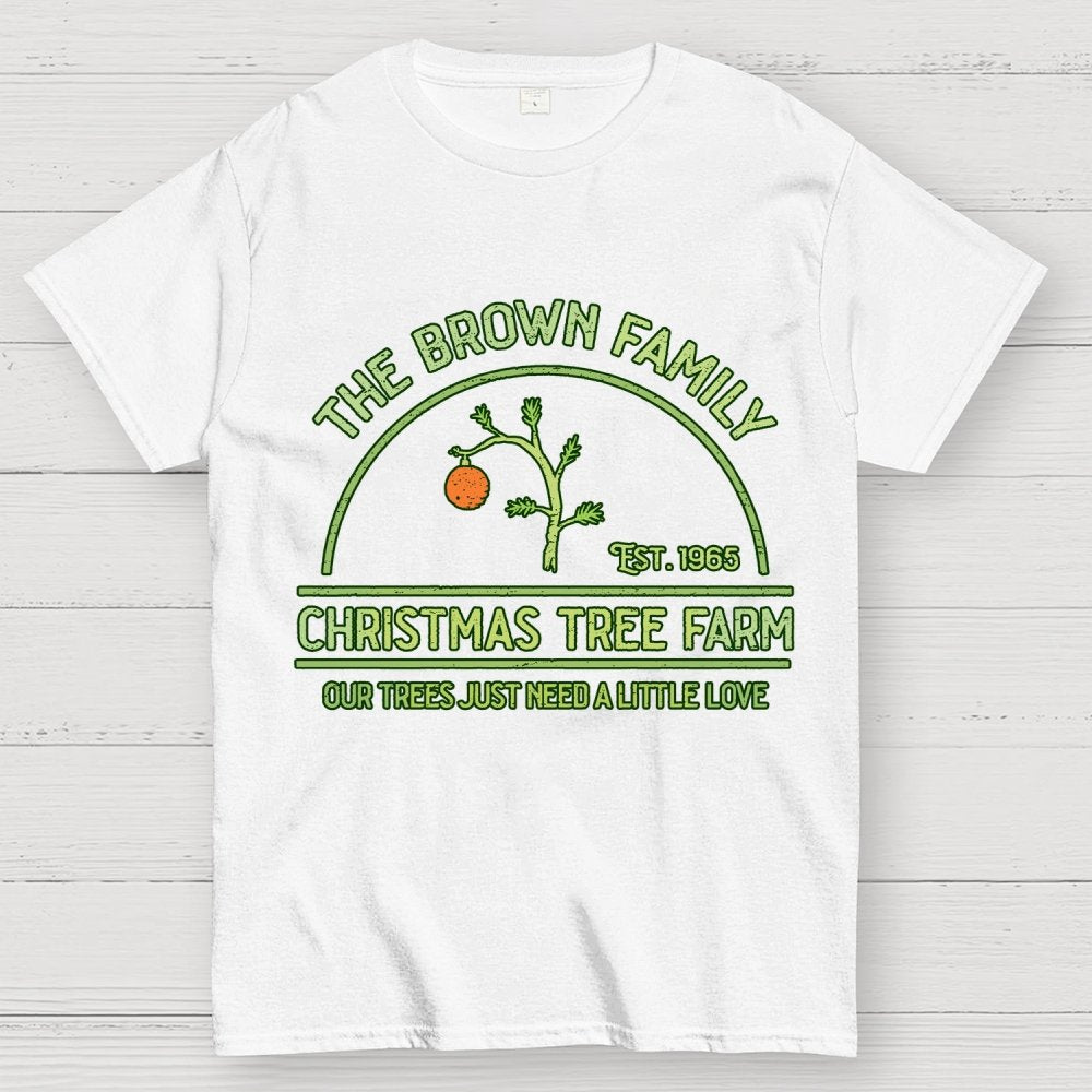 Vintage Christmas Tree Farm Geek T-Shirt