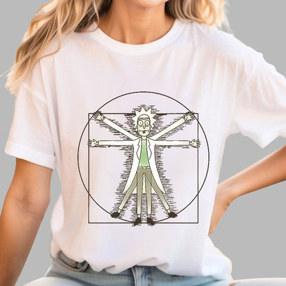 Vitruvian Man Geeky T-Shirt