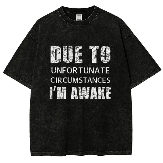 Unfortunate Circumstances Awake Vintage Distressed T-shirt
