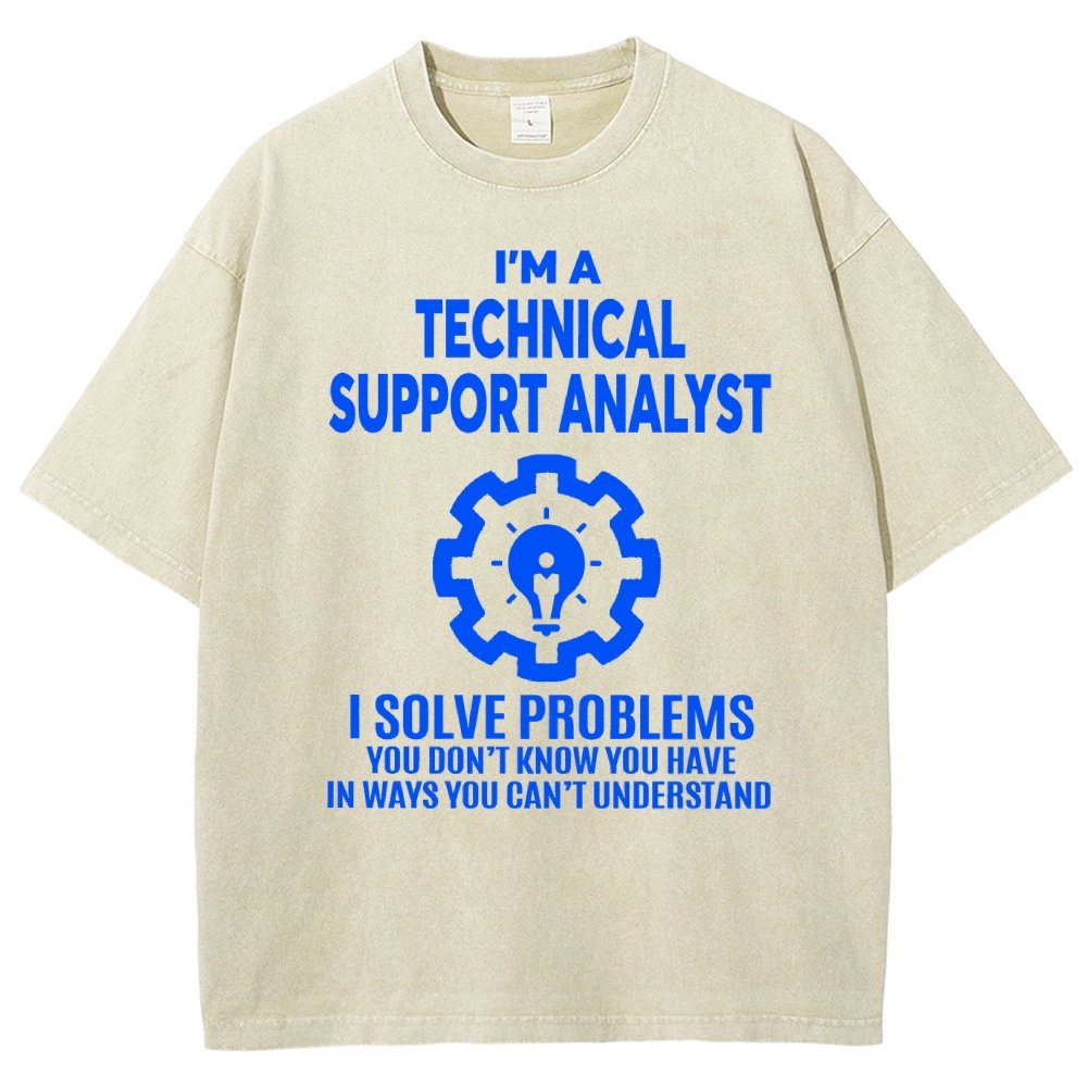 Technical Support Analyst Vintage Distressed T-shirt