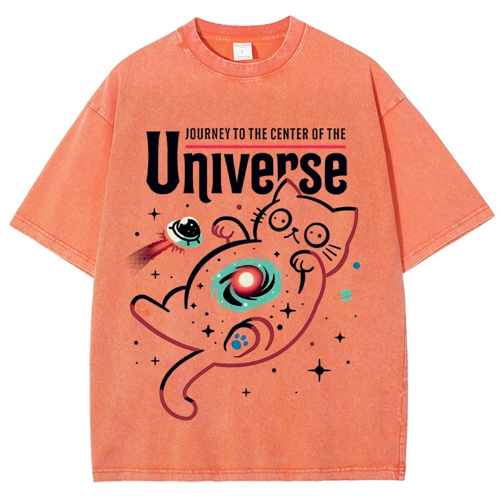 Journey to the Center of the Universe Vintage Distressed T-shirt