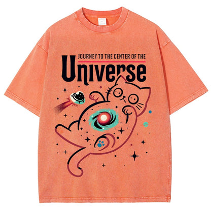 Journey to the Center of the Universe Vintage Distressed T-shirt