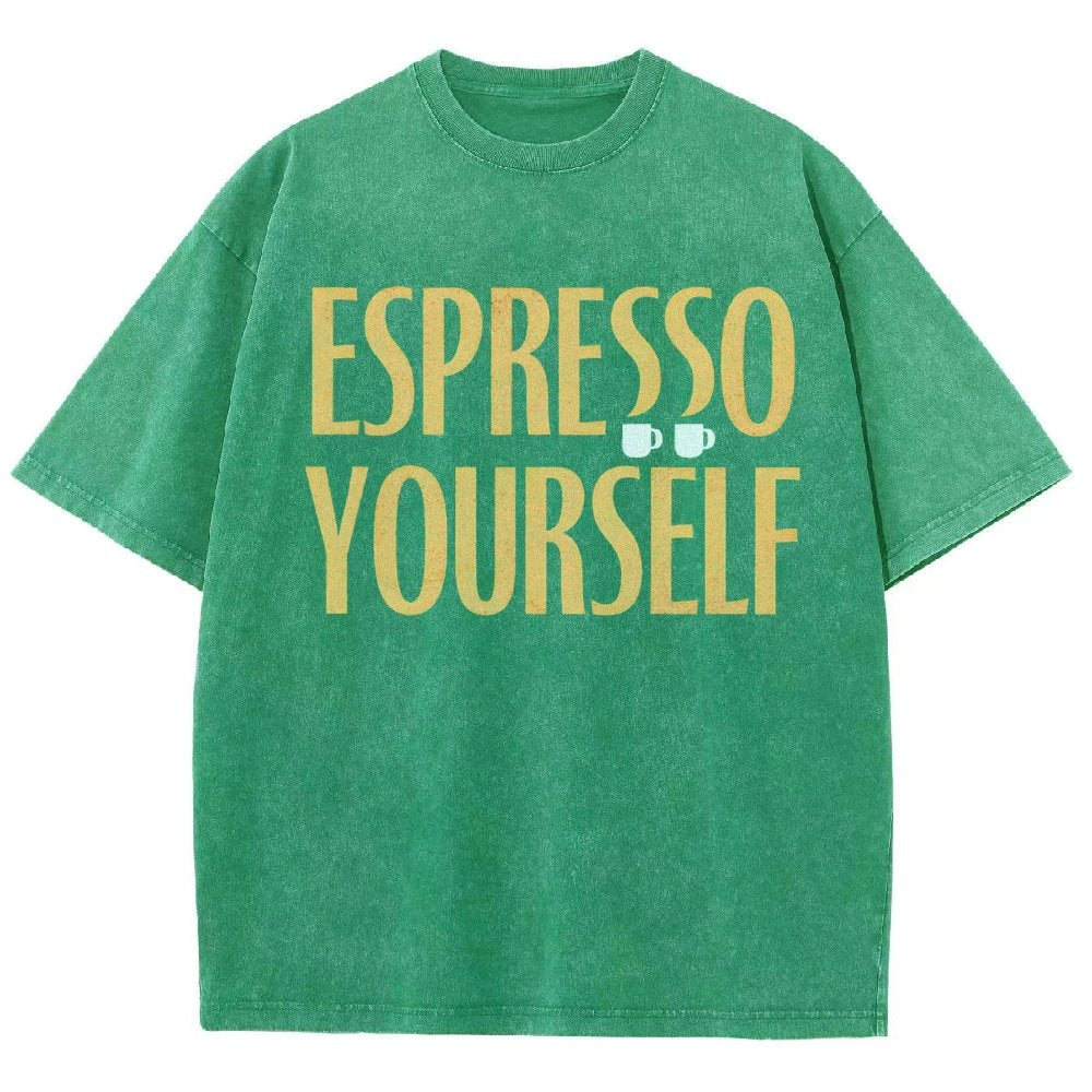Espresso Yourself Vintage Distressed T-shirt