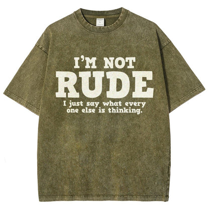 I'm not Rude I Just Have The Balls to Say What Everyone Else is Thinking Vintage Distressed T-shirt