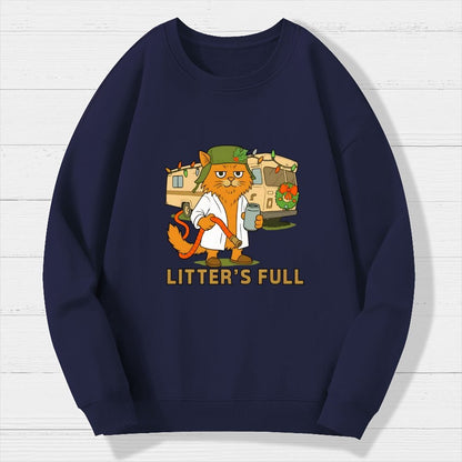 Christmas Shitters Full Cat Geek Cotton Sweatshirt