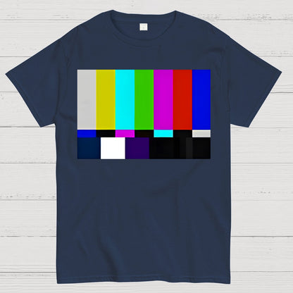 Retro Color Bar Screen Geek T-Shirt