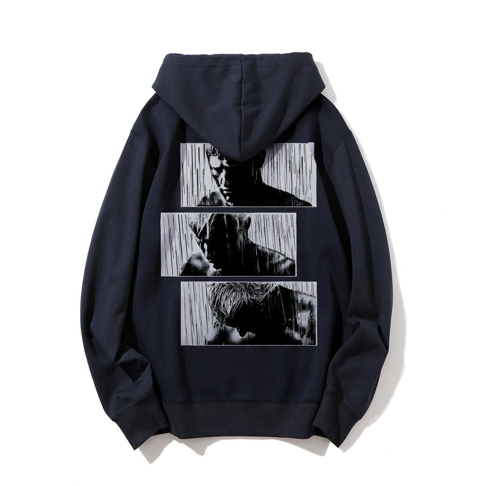 Tears In Rain Printed Back Unisex Cotton Hoodie