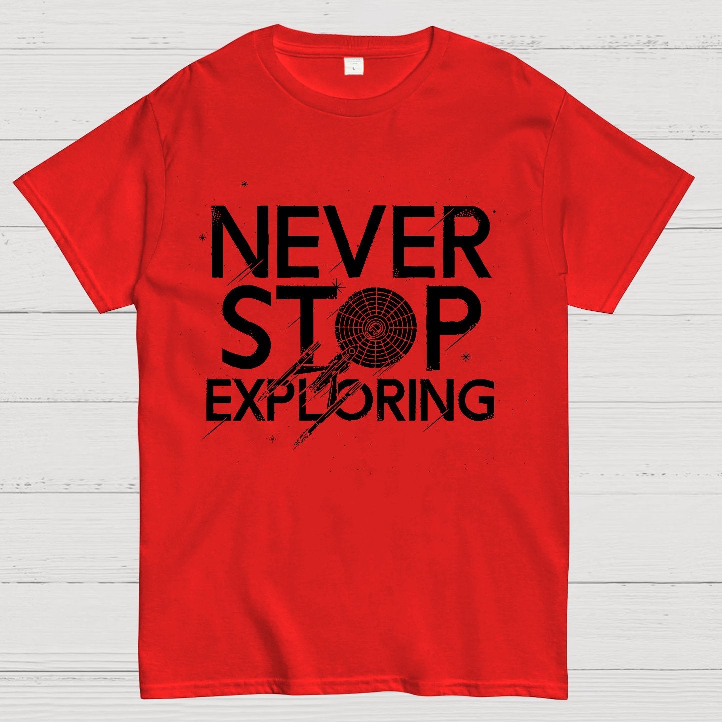 Never Stop Exploring Geek T-Shirt