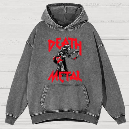Death Metal Vintage Distressed Hoodie