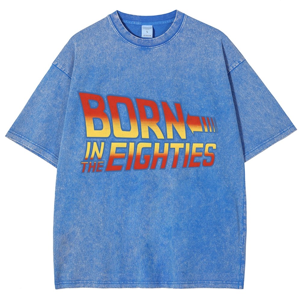 Born In The Eighties Vintage Distressed T-shirt