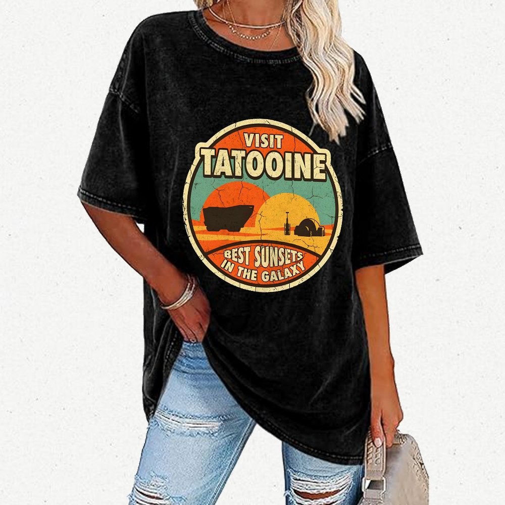 Best Sunsets In The Galaxy Vintage Distressed T-shirt