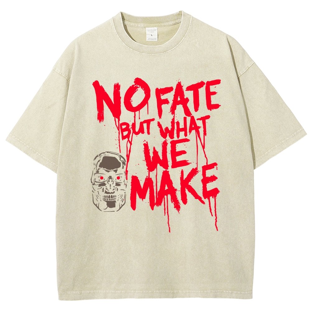 No Fate! Vintage Distressed T-shirt