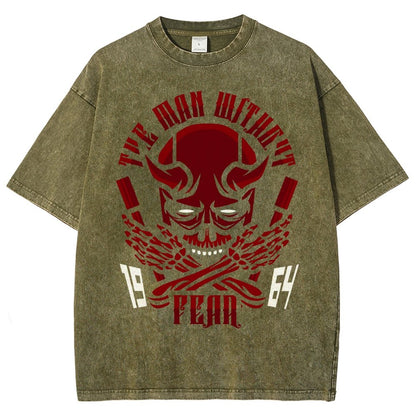 Devil Skull Vintage Distressed T-shirt