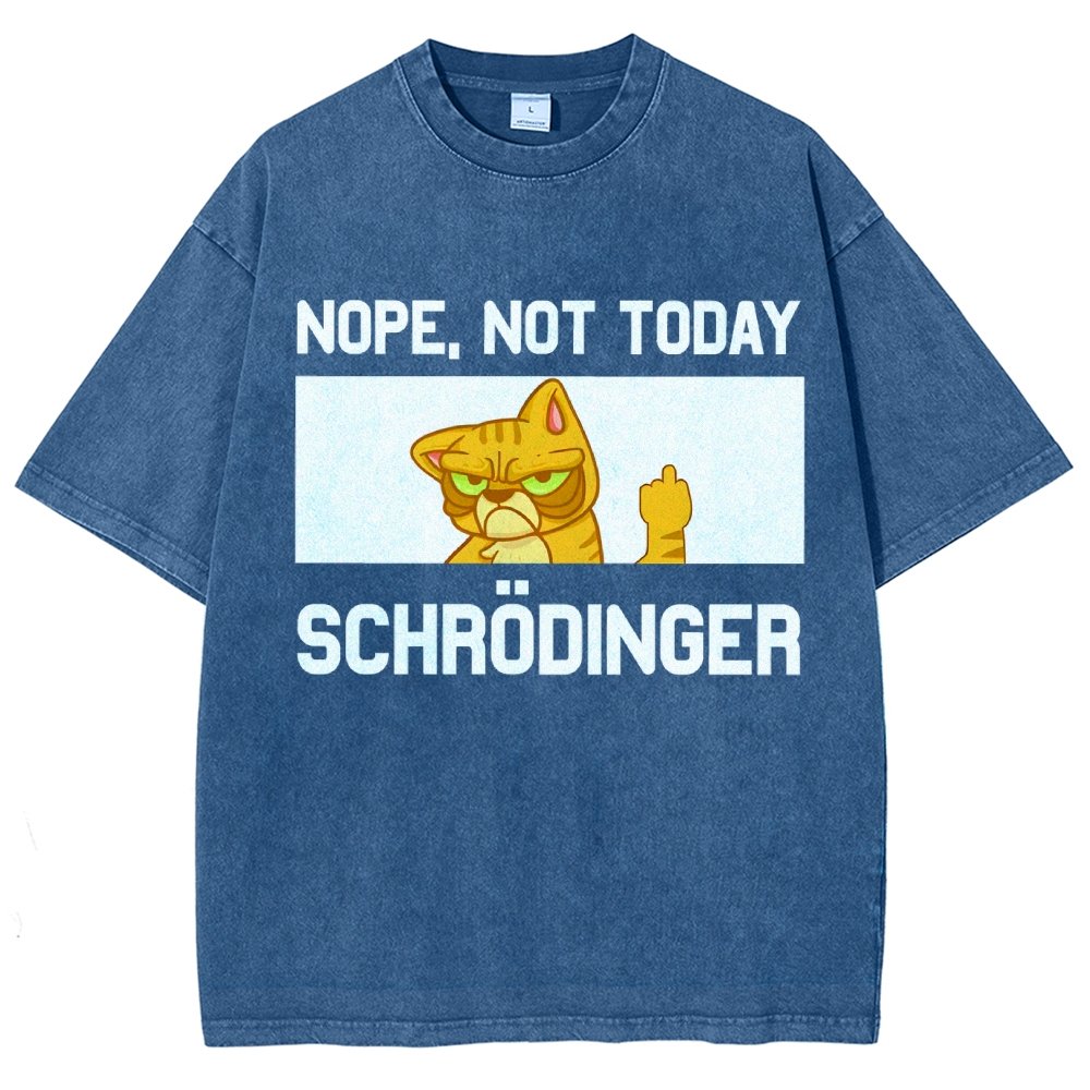 Schroedingers Cat Dark Humor Vintage Distressed T-shirt