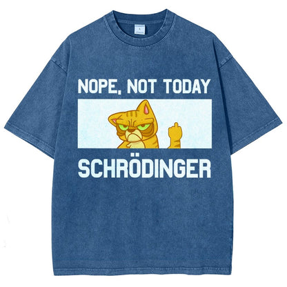 Schroedingers Cat Dark Humor Vintage Distressed T-shirt