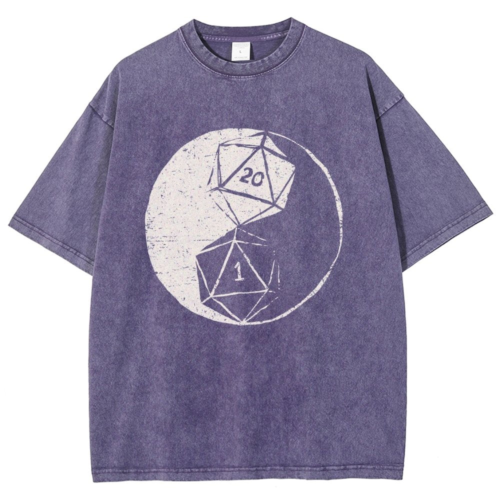 RPG Duality Balancing Vintage Distressed T-shirt
