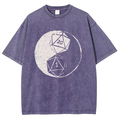RPG Duality Balancing Vintage Distressed T-shirt