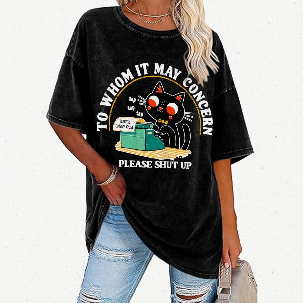 To Whom It May Concern Vintage Distressed T-shirt