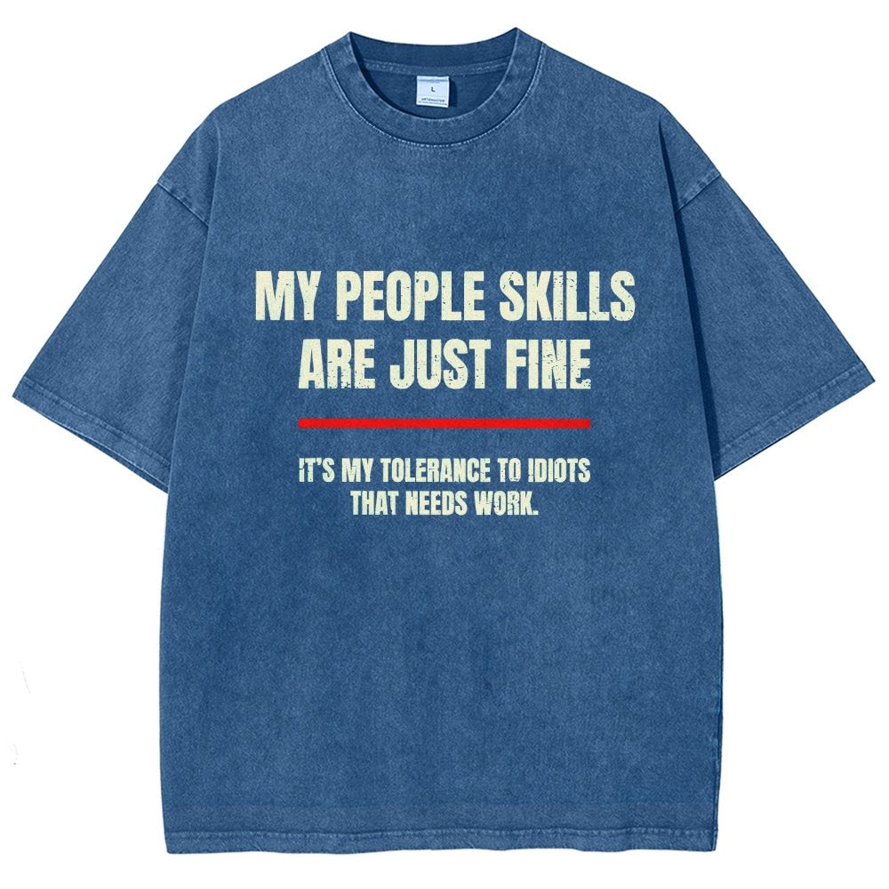 My People Skills Are Fine Vintage Distressed T-shirt
