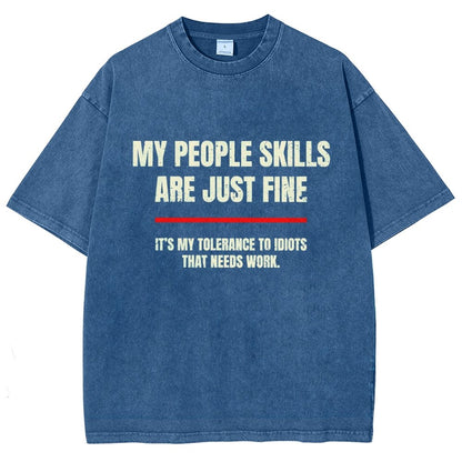 My People Skills Are Fine Vintage Distressed T-shirt