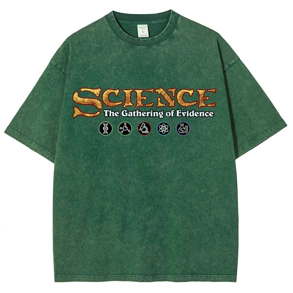 Science The Gathering of Evidence Vintage Distressed T-shirt