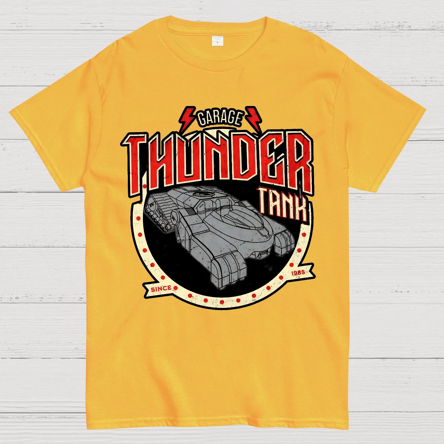 Thunder Tank Garage Buy Now Geek T-Shirt