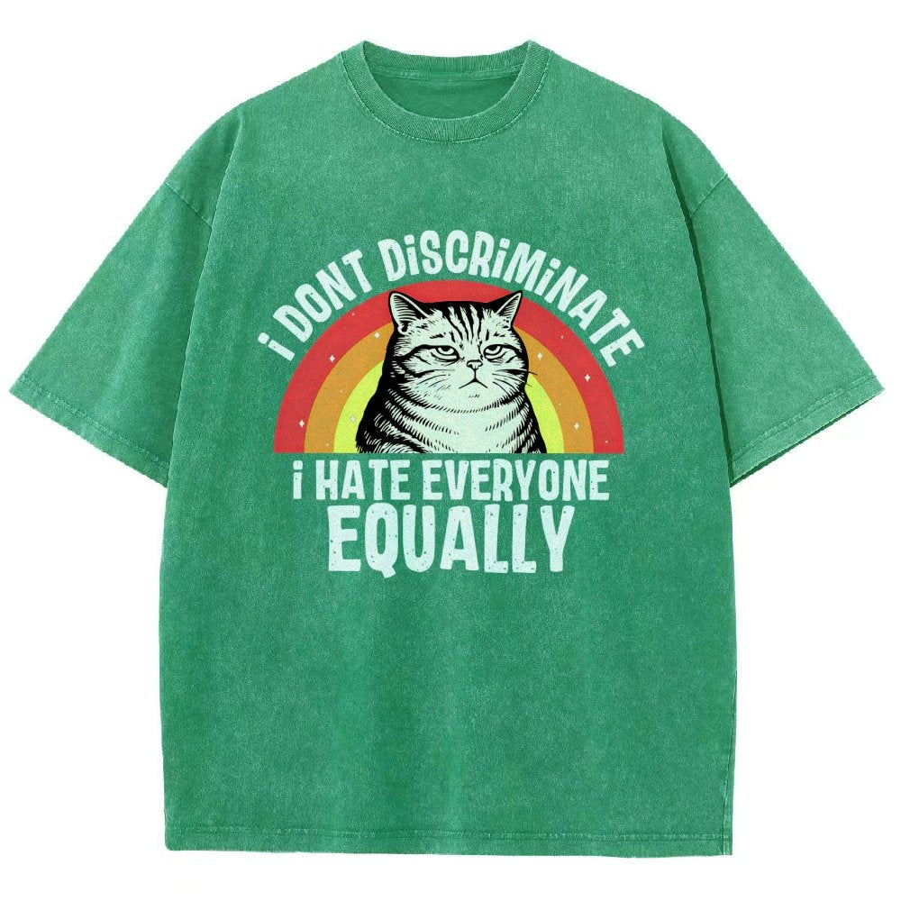 I Hate Everyone Equally Vintage Distressed T-shirt