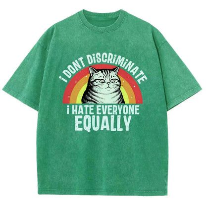 I Hate Everyone Equally Vintage Distressed T-shirt