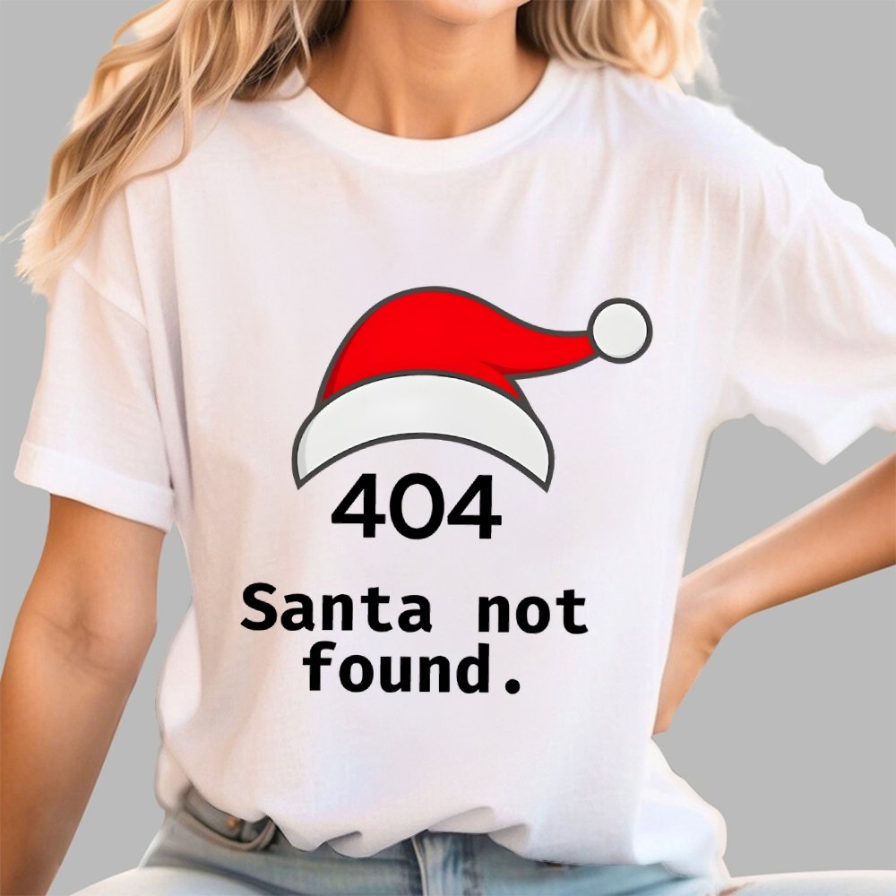 404 Santa Not Found computers joke Geek T-Shirt