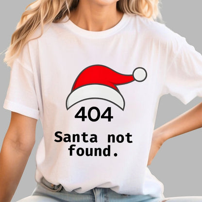 404 Santa Not Found computers joke Geek T-Shirt