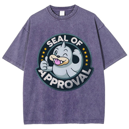 Seal of Approval Vintage Distressed T-shirt