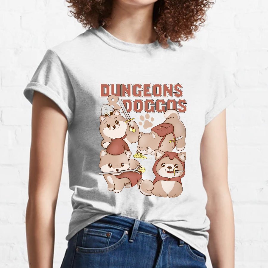 Dungeons And Doggos Nerdy T-Shirt