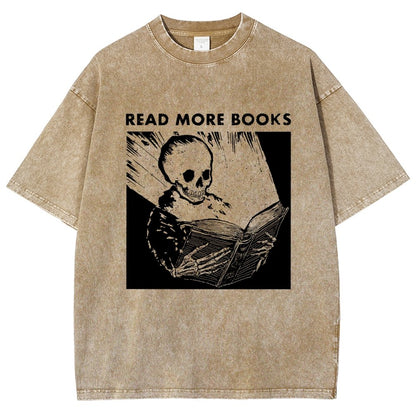 Read More Books  Vintage Distressed T-shirt